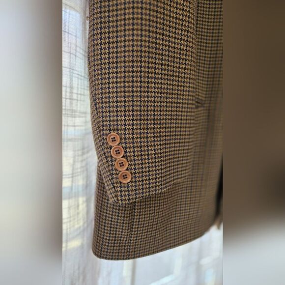 Beecroft & Bull Brown Houndstooth Blazer - Picture 4 of 9